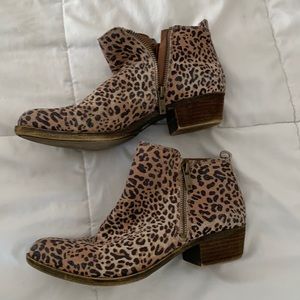 Lucky brand cheetah booties